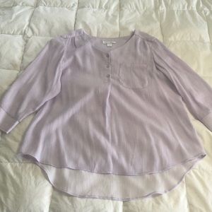 Textured flowy large blouse- by Christopher Banks.